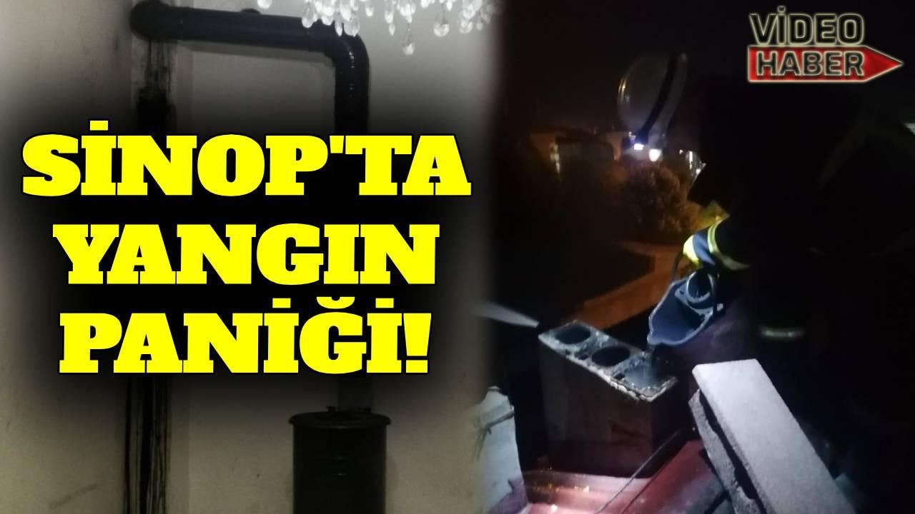 Sinop'ta baca yangını ekipleri harekete geçirdi
