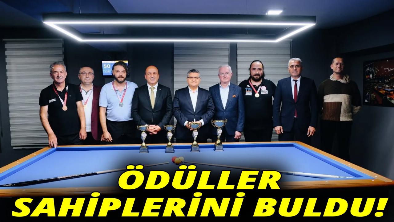 Sinop&#039;ta bilardo heyecanı sona erdi