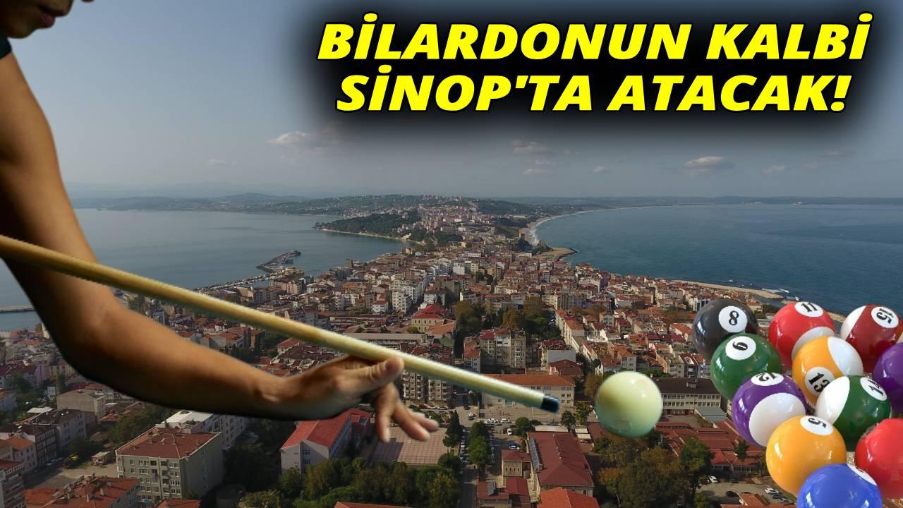 Sinop’ta bilardo şöleni başlıyor!