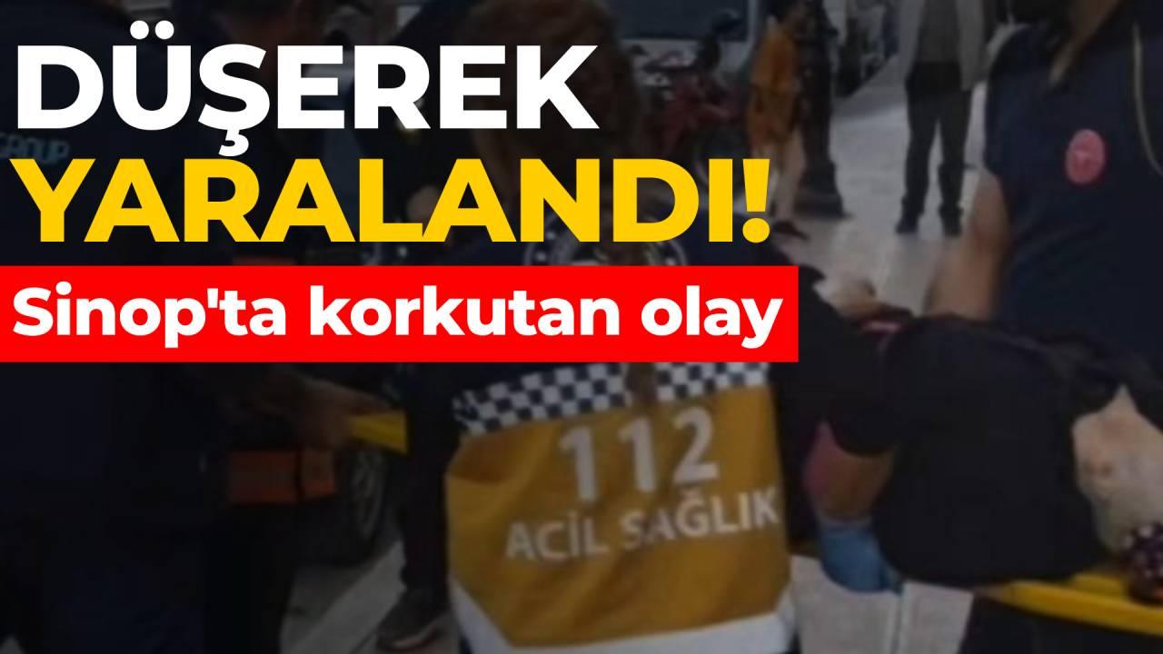 Sinop&#039;ta dengesini kaybeden yaşlı kadın yere düştü