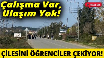 Sinop'ta doğalgaz çalışması öğrencileri mağdur etti