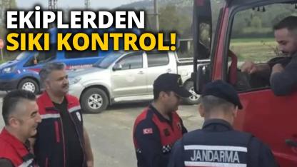 Sinop'ta hayvan nakillerine Jandarmalı kontrol