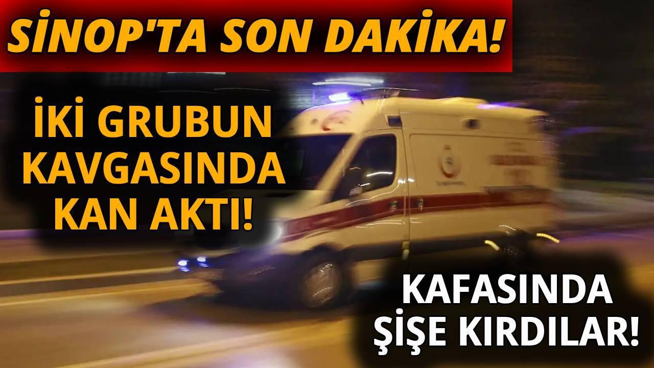 Sinop&#039;ta kavga: Yaralılar var!