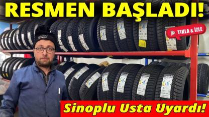 Sinop’ta kış lastiği dönemi resmen başladı