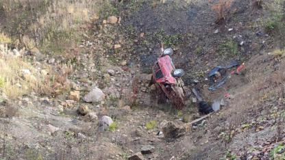 Sinop'ta kontrolden çıkan otomobil uçuruma yuvarlandı: 1 ölü