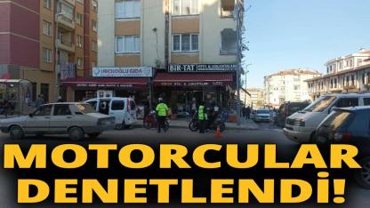 Sinop'ta motosikletlilere sıkı denetim!