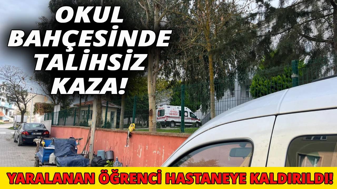 Sinop&#039;ta okul bahçesinde düşen öğrenci hastaneye kaldırıldı
