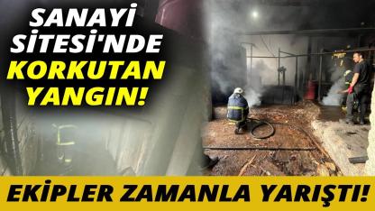 Sinop'ta sanayi sitesinde yangın paniği!