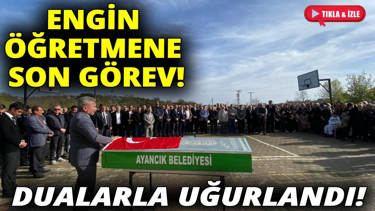 Sinop'ta trafik kazasında hayatını kaybeden öğretmen için tören düzenlendi