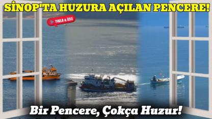 Sinop'un huzur veren yüzü bir pencereden görüntülendi