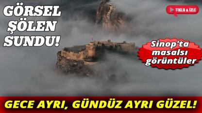 Sis altındaki tarihi kale mest etti