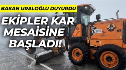 Ulaştırma ekiplerinin karla mücadele mesaisi başladı
