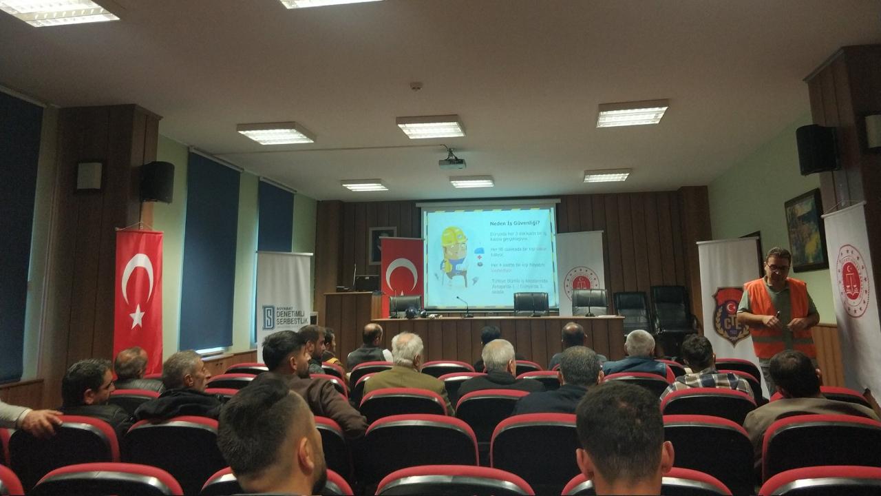 Yükümlülere iş güvenliği bilinci kazandırıldı