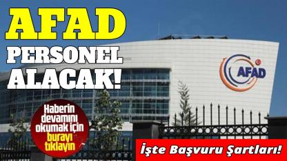 AFAD 473 sözleşmeli personel alacak