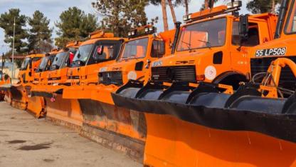 Boyabat Karayolları ekiplerinin kar mücadelesi başladı