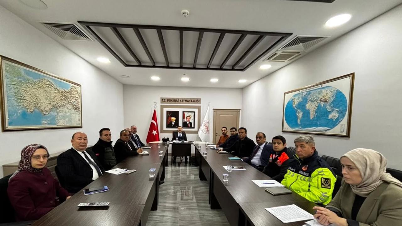 Boyabat’ta kış hazırlıklarını gözden geçirildi