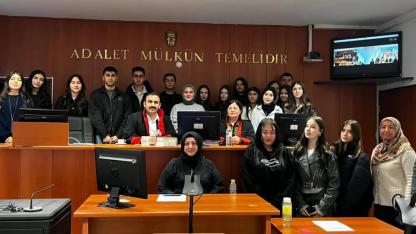 Boyabat'ta öğrenciler adaletin işleyişini yerinde gözlemledi