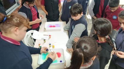 Boyabat'ta Öğrenciler Ebru Sanatıyla Tanıştı