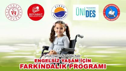 Boyabat’ta özel bireyler için farkındalık programı düzenlenecek