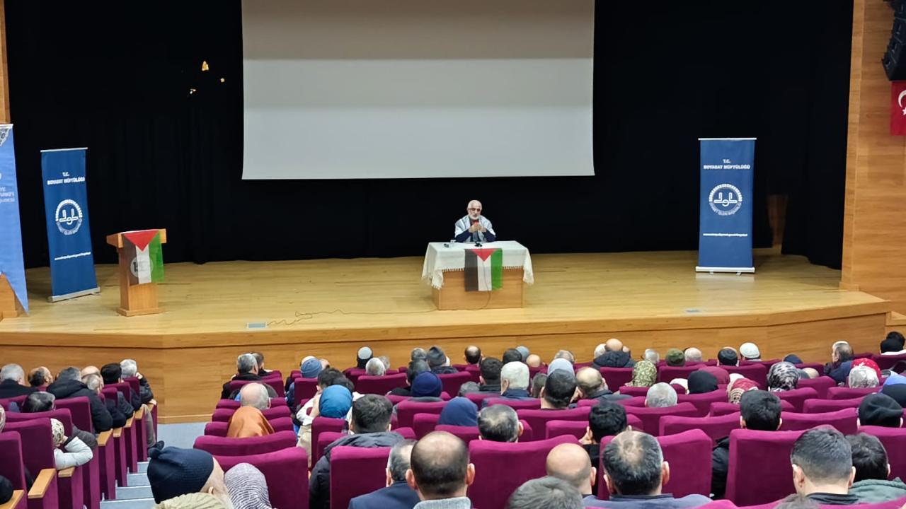 Gazze’nin direnişi Boyabat’ta anlatıldı