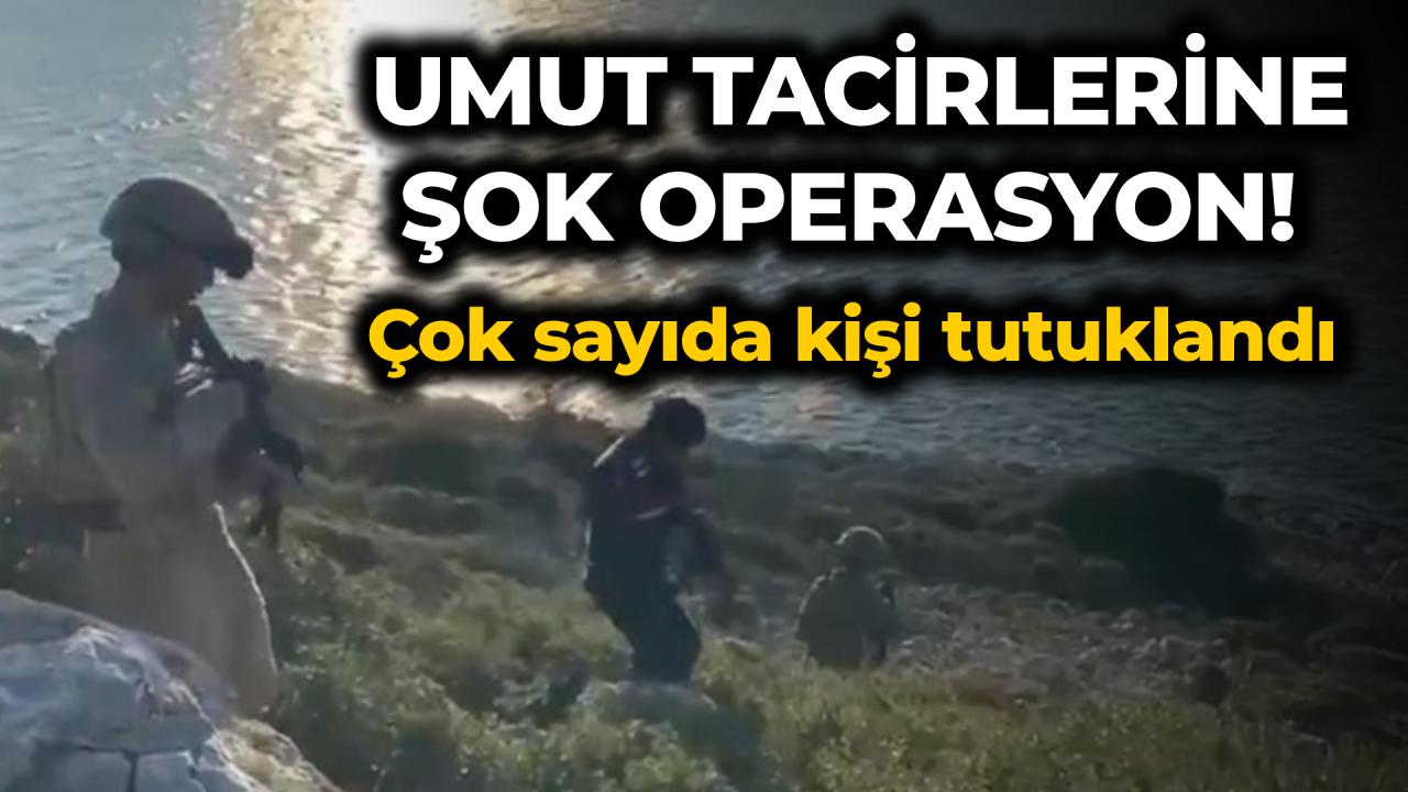 Göçmen kaçakçılarına operasyon:14