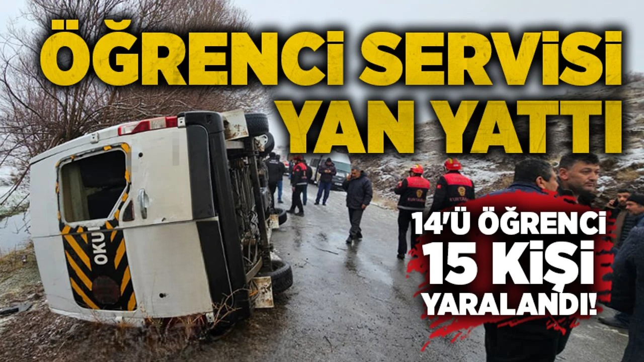 Okul Servisi Yan Yattı: Çok Sayıda Yaralı Öğrenci Var