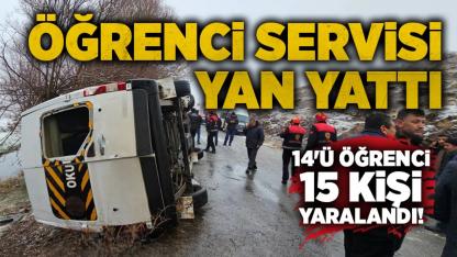 Okul Servisi Yan Yattı: Çok Sayıda Yaralı Öğrenci Var