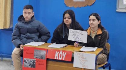 Ortaokul öğrencileri kalkınmayı tartıştı
