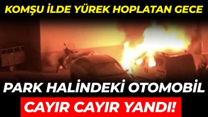 Yanan otomobil ekipleri harekete geçirdi