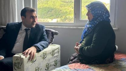 Kaymakam Doğancı'dan Yıldız teyzeye ziyaret