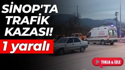 Otomobiller kafa kafaya çarpıştı: 1 yaralı