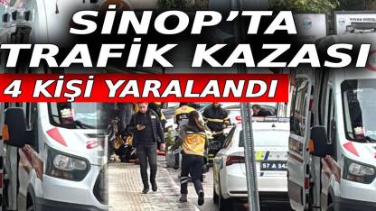 Park halindeki araca çarpan araç 4 kişiyi yaraladı