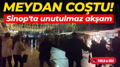 Sinop’ta erken yılbaşı coşkusu! Meydan resmen yıkıldı