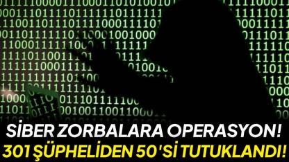 Siber suçlara operasyon: 301 şüphelinin, 50'si tutuklandı