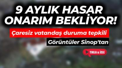 Sinop'ta heyelan mağdurları çözüm bekliyor