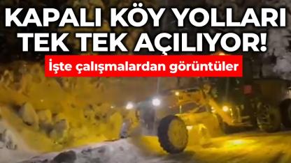 Sinop'ta karla mücadele aralıksız devam ediyor