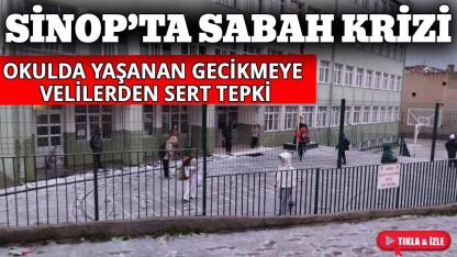 Sinop’ta öğrenciler ve öğretmenler kapıda kaldı