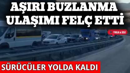 Sinop–Gerze–Samsun yolunda buzlanma ulaşımı durdurdu