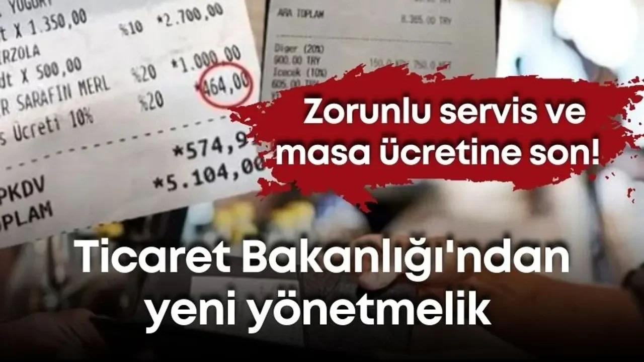 Restoran ve kafelere yeni düzenleme