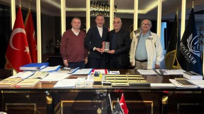 Saadet Partisi'nden Organize Sanayi Bölgesi  Başkanı Hakkı Çakan'a ziyaret