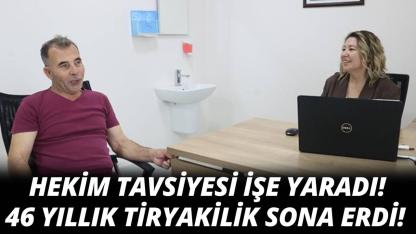 Sağlıklı hayat merkezinden aldığı destekle 46 yıldır tiryakisi olduğu sigarayı bıraktı