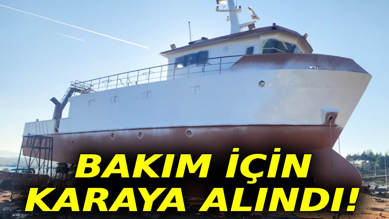 Seydi Ali Reis Gemisi teknik yenileme için karada