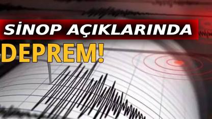 Sinop açıklarında çifte deprem paniği