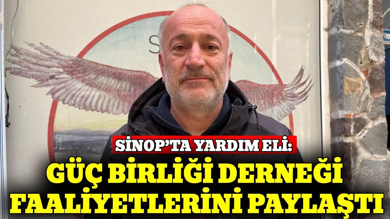 Sinop Güç Birliği Derneği Başkanı Altay, dernek çalışmaları hakkında bilgi verdi