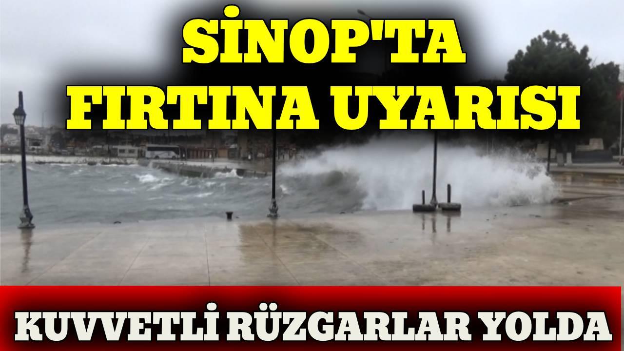Sinop Valiliği’nden fırtına uyarısı