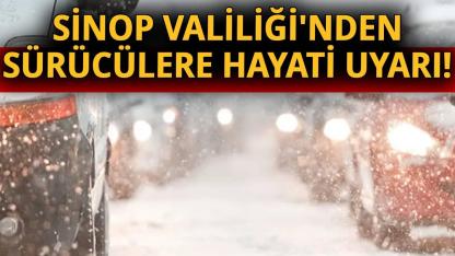 Sinop Valiliği’nden kış şartlarında güvenli sürüş uyarısı