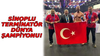 Sinoplu milli sporcu dünyanın zirvesine çıktı