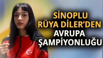 Sinoplu sporcu Rüya Diler Avrupa şampiyonu oldu