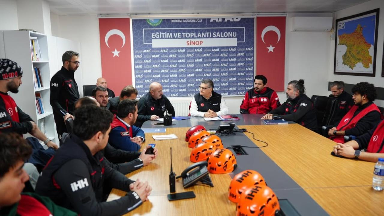 Sinop’ta afet ekipleri akreditasyona hazırlanıyor