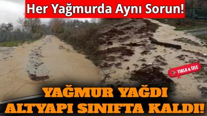 Sinop'ta altyapı sorunu vatandaşa çile oldu